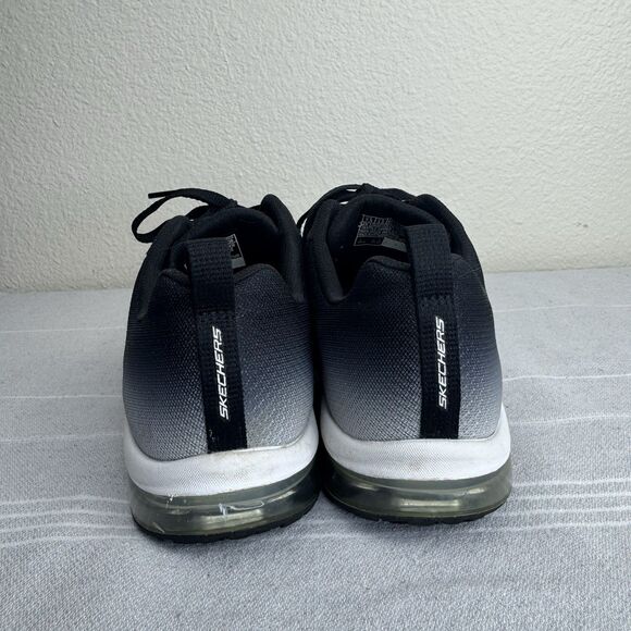 Skechers Skech-Air Element Athletic Sporty Training Sneaker Black White 7.5 - Picture 3 of 12
